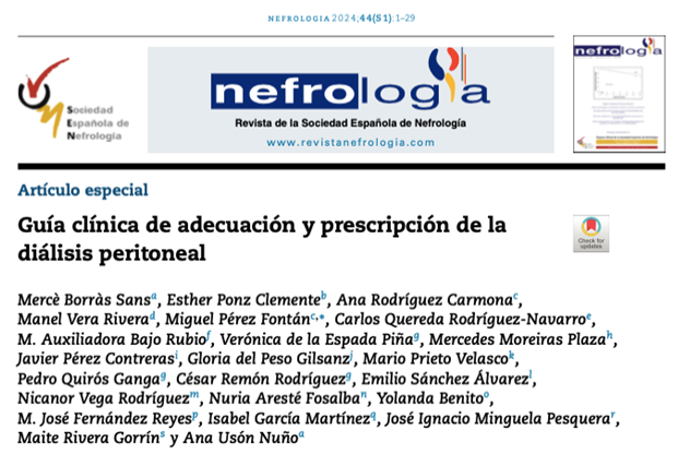 GUÍA CLÍNICA DE ADECUACIÓN Y PRESCRIPCIÓN DE LA DIÁLISIS PERITONEAL 2024
